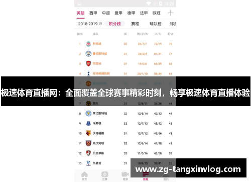 极速体育直播网：全面覆盖全球赛事精彩时刻，畅享极速体育直播体验